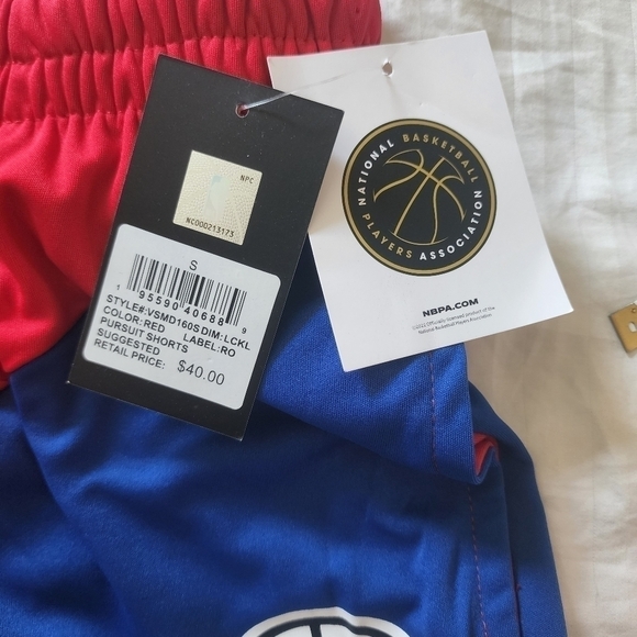 LA Clippers Kawhi Leonard Tricolor basketball shorts size small NWT - Picture 4 of 6